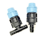 20mm Compression (straight) to 20mm barbed connector